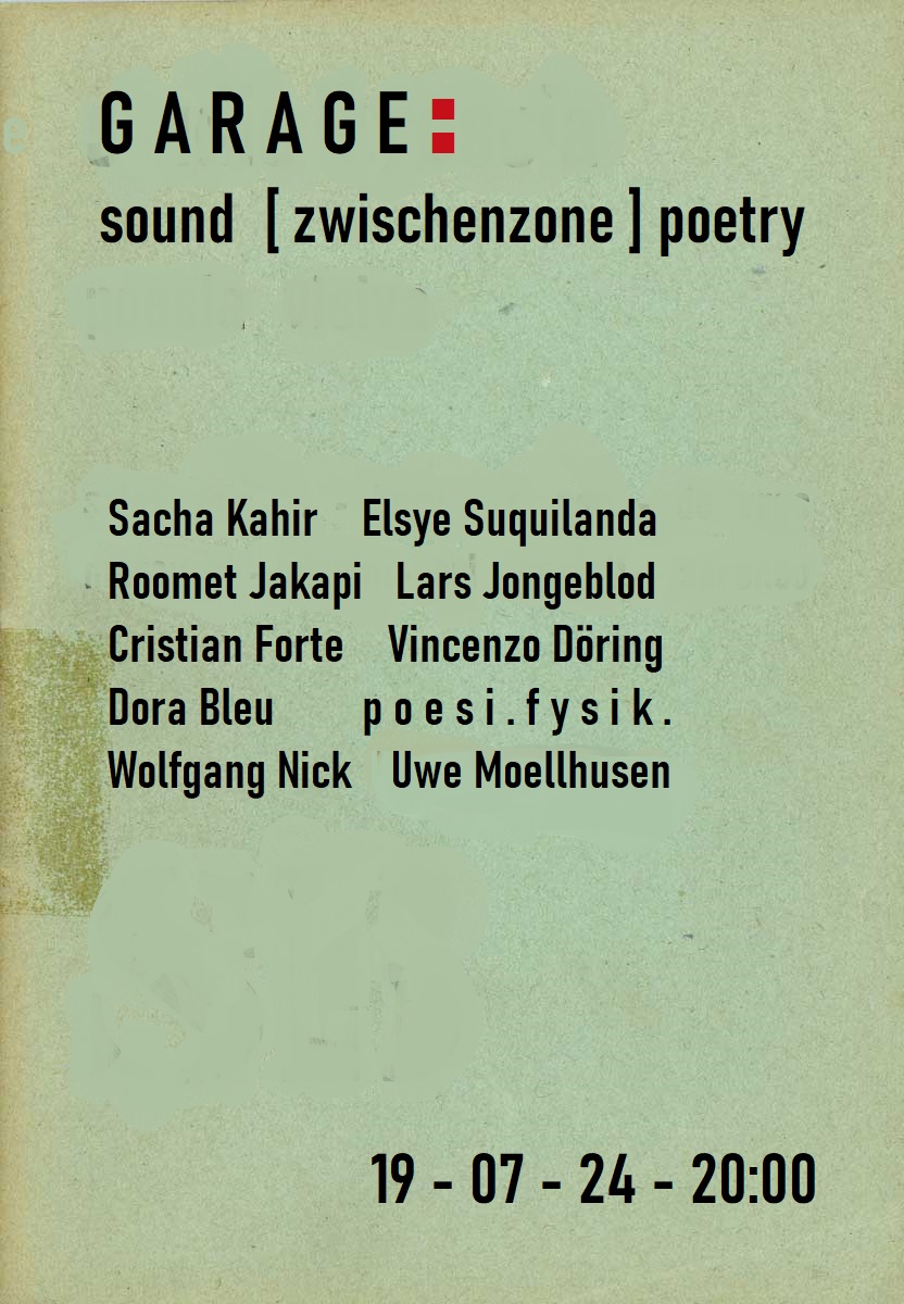 Performance with poesi.fysik, Berlin, 2024